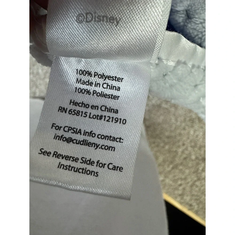 Disney Baby Mickey Mouse Blue Star Fleece Popcorn Plush Blanket Satin Trim 30x40